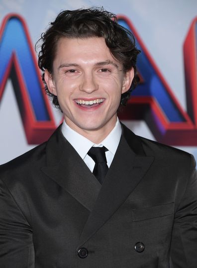 Tom Holland   arrives at the Sony Pictures' "Spider-Man: No Way Home" Los Angeles Premiere on December 13, 2021 in Los Angeles, California. 
