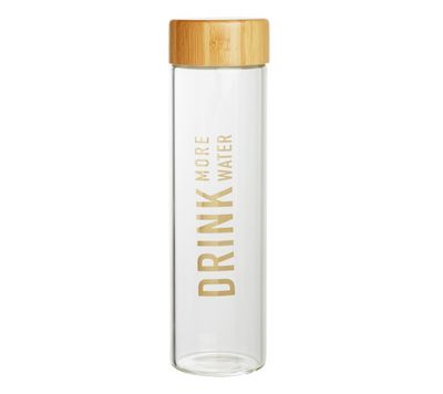 <a href="https://www.kikki-k.com/glass-water-bottle-inspiration" target="_blank">Kikki K Glass Water Bottle, $29.95.</a>