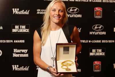 Tameka Butt won the Julie Dolan Medal as the W-League Player of the Year.