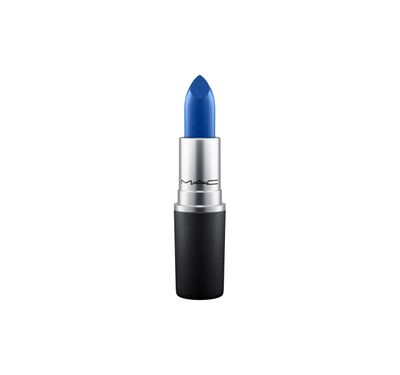 <a href="https://www.maccosmetics.com.au/product/13854/310/Products/Makeup/Lips/Lipstick/Lipstick" target="_blank">MAC Lipstick in Designer Blue, $36.</a>