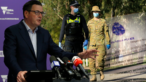 Daniel Andrews, coronavirus fines