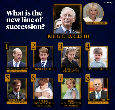 Queen Elizabeth II's death: How the line of succession for the British royal family has changed.