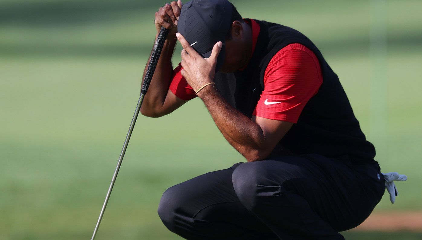 Tiger Woods during the final round of The Masters.