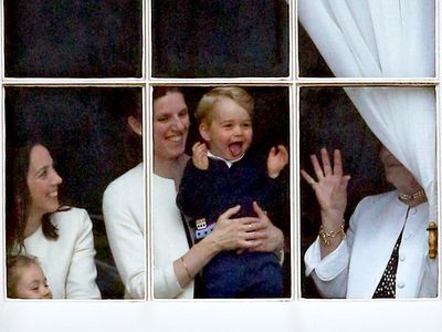 Trooping the Colour: Prince George's cheeky moment