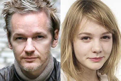 Ever looked deep into the twinkling eyes of Brit babe <b>Carey Mulligan</b> and felt the piercing glare of cypher-punk <b>Julian Assange</b> cut right through you? Well, you will now!<br/>