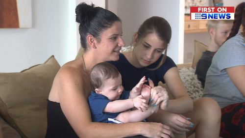 Six-month old Jack nearly swallowed the pill. (9NEWS)