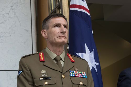 Lietenant General Angus Campbell will take on the role of Defence chief in July. Picture: AAP