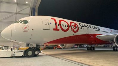 Qantas 100th birthday livery