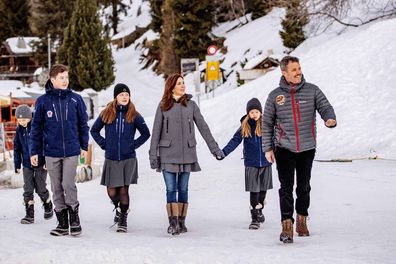 Princess Mary's four children start school in Verbier, Switzerland.
