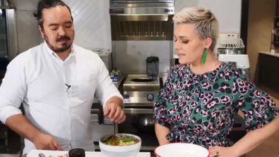 Adam Liaw pimps up two minute noodles for Jane de Graaff