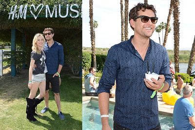 <i>Dawson's Creek</i> star Joshua Jackson and wifre Diane Kruger attend Coachella's LACOSTE L!VE 4th Annual Desert Pool Party.