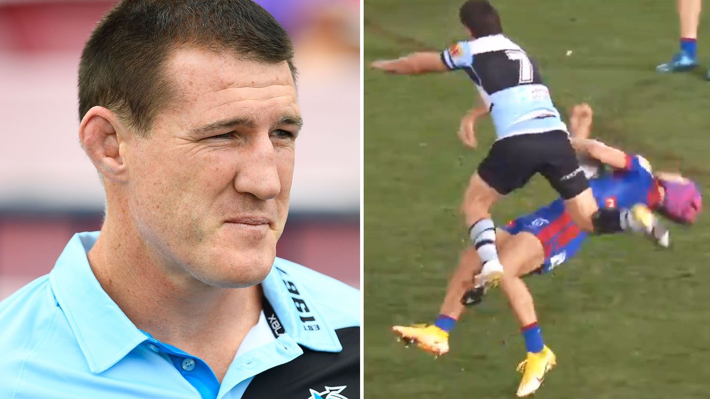 Paul Gallen has slammed the decision send off Chad Townsend for a shoulder charge on Kalyn Ponga. 