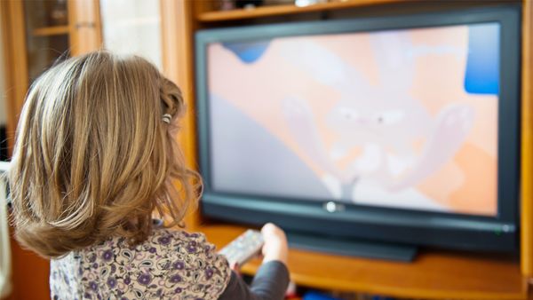 Screen time: television can be a welcome break for this exhausted mama. Image: Getty