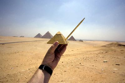 <strong>The Pyramids at Giza, Egypt</strong>