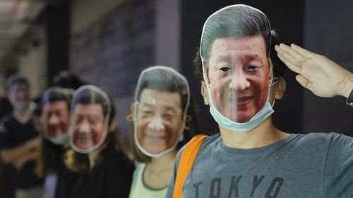 Hong Kong masked protests 1