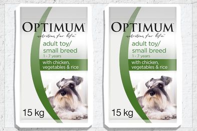 9PR: Optimum Adult Small Breed Chicken and Rice Dry Dog Food, 15kg