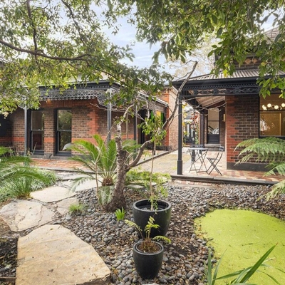 Behind the garage of a Melbourne home for sale lies a ‘cocktail shed’