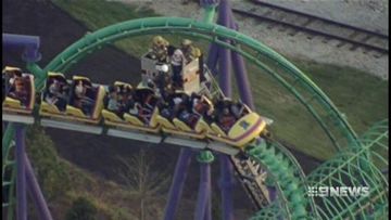 VIDEO: Tourist stuck for three hours on US rollercoaster