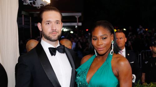 Alexis Ohanian and Serena Williams at 'Rei Kawakubo/Comme des Garçons:Art of the In-Between' Costume Institute Gala on May 1, 2017 in New York City. (Getty)