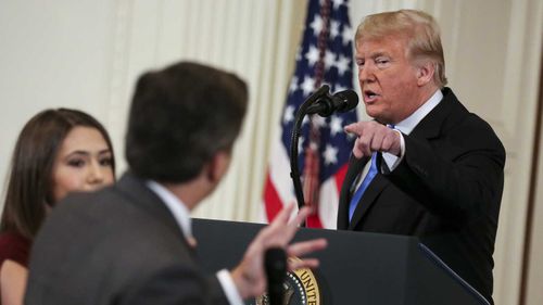 Donald Trump revoked CNN's Jim Acosta's press credentials after the journalist asked him a series of pointed questions.