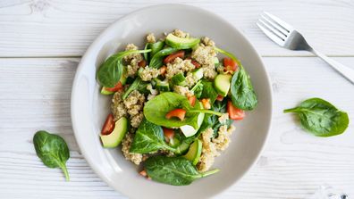 Healthy salad stock image