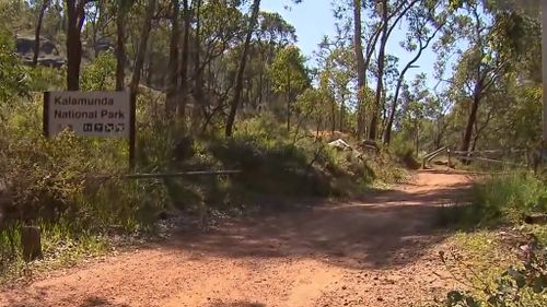 A body believed to have been in bushland near Kalamunda, WA for a "couple of days" has been found by a woman walking her dog.
