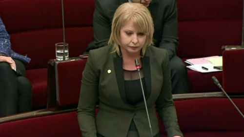 Ms Carling-Jenkins made the shocking announcement in parliament this morning. (Supplied)