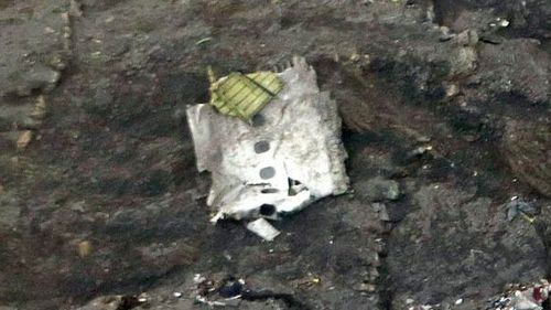 Debris has been found on the mountainside. (Supplied)