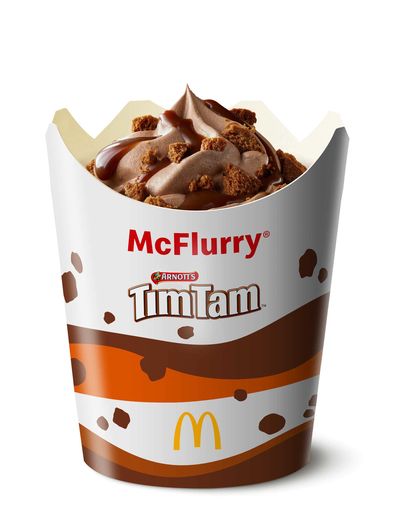 The new McDonald's 2023 Tim Tam McFlurry