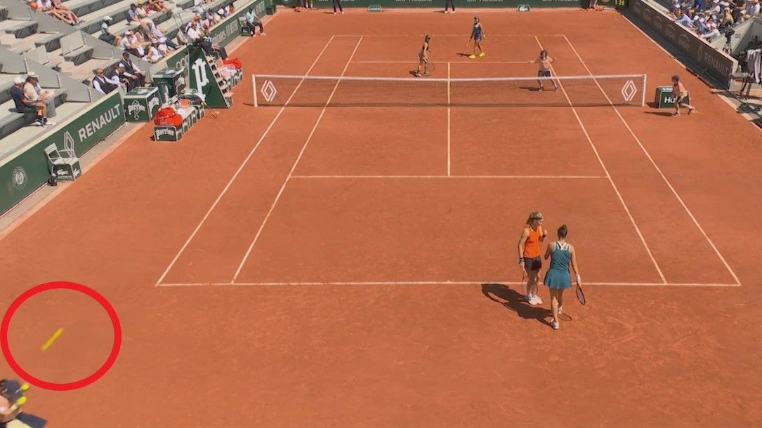 The doubles pair were kicked out of the French Open after the ball girl was hit.
