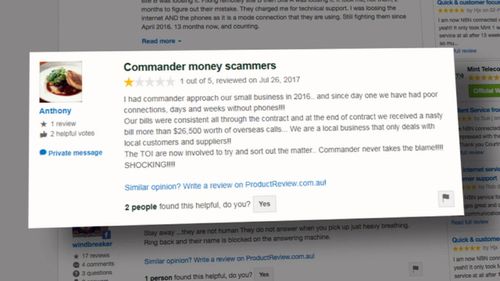 Many online reviews of Commander are unfavourable.