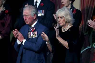 Prince Charles and Camilla, Duchess of Cornwall at the Royal British Legion Festival of Remembrance at the Royal Albert Hall 