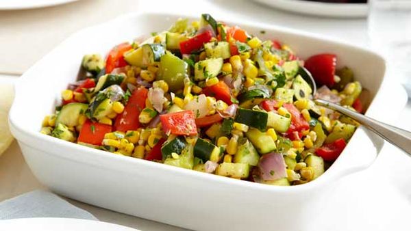 Curtis Stone's sweet corn and zucchini ratatouille