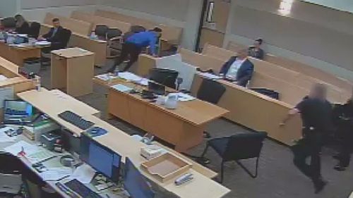 Edi Villalobos Jr got up and ran away from the courtroom where he was facing murder charges.