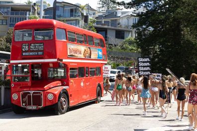 Stan Ten Pound Poms Activation Bondi Beach Protest