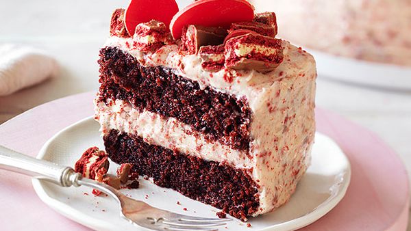 Red velvet Tim Tam cake