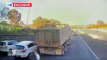 A truck and a car collided in Adelaide.