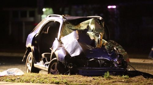 A head on crash at Gladesville has left a family of six hurt, and a young driver fighting for life.