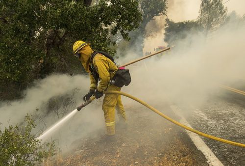 The fires come after another series of wildfires that tore through the region in 2015, killed four people and destroyed 2000 buildings. Picture: AP.