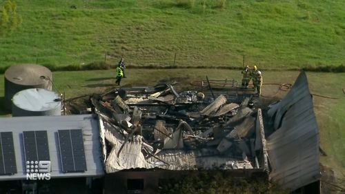 Baker Todd Mooney, 54, and his daughter Kirra, 10, perished after a fire tore through a large shed at their home on Fenwicks Road, Biggenden.