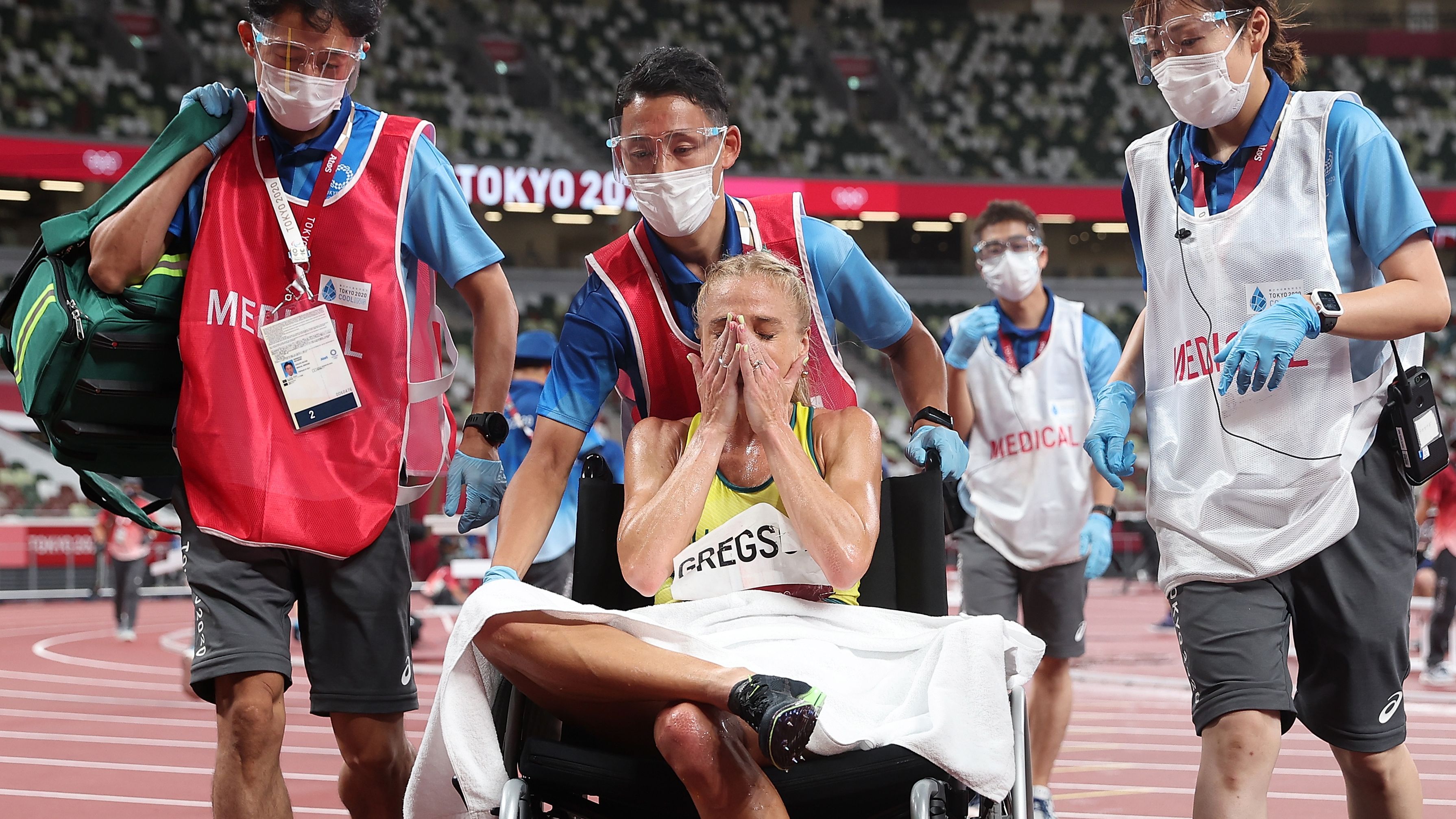 Tokyo 2021: Genevieve Gregson breaks down in emotional interview after Achilles injury
