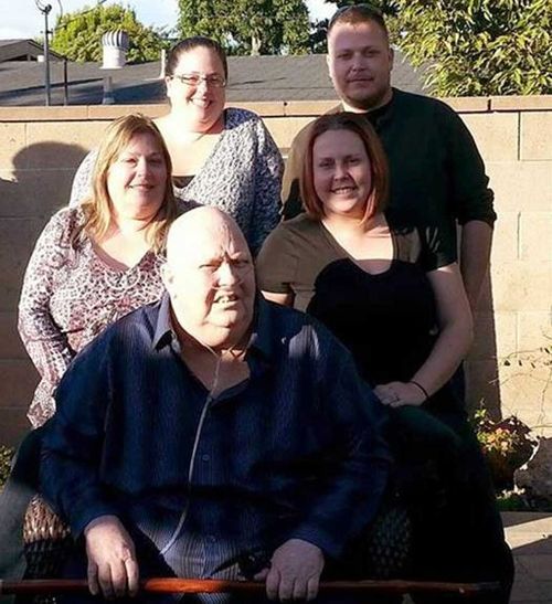 Jay Short with his family on Thanksgiving, about three weeks before he died. (Image: Nicole Wibel/US Today)