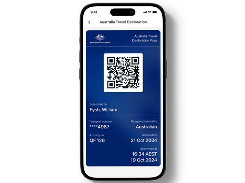 Passengers on some flights have been the first to enter Australia without filling out the dreaded Incoming Passenger Card.