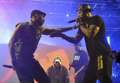 RZA and Method Man of Wu-Tang Clan, right, perform at Coachella in 2013.