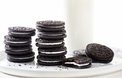 Oreo biscuits stock image