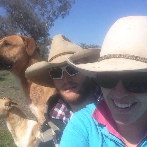 Anisha Thompson, 21, and husband Cory, 27, run a 12,140 ha property an hour from the NSW/Queensland border in Mungind. They have 5000 sheep.