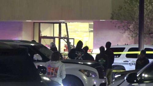 Texas law enforcement fatally shot a fleeing motorist who drove a pickup into a JCPenney at a busy shopping mall Saturday, injuring five bystanders, authorities said.