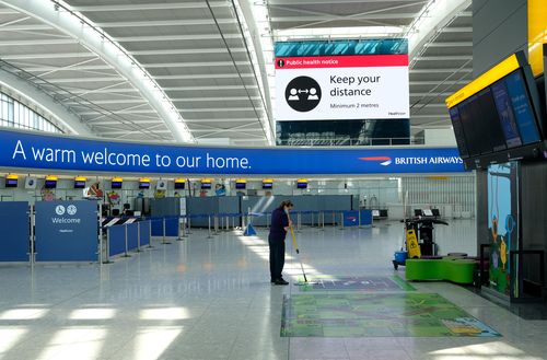 Heathrow Airport a ghost town due to COVID-19