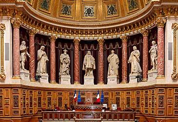 What term are senators normally elected to serve in France?
