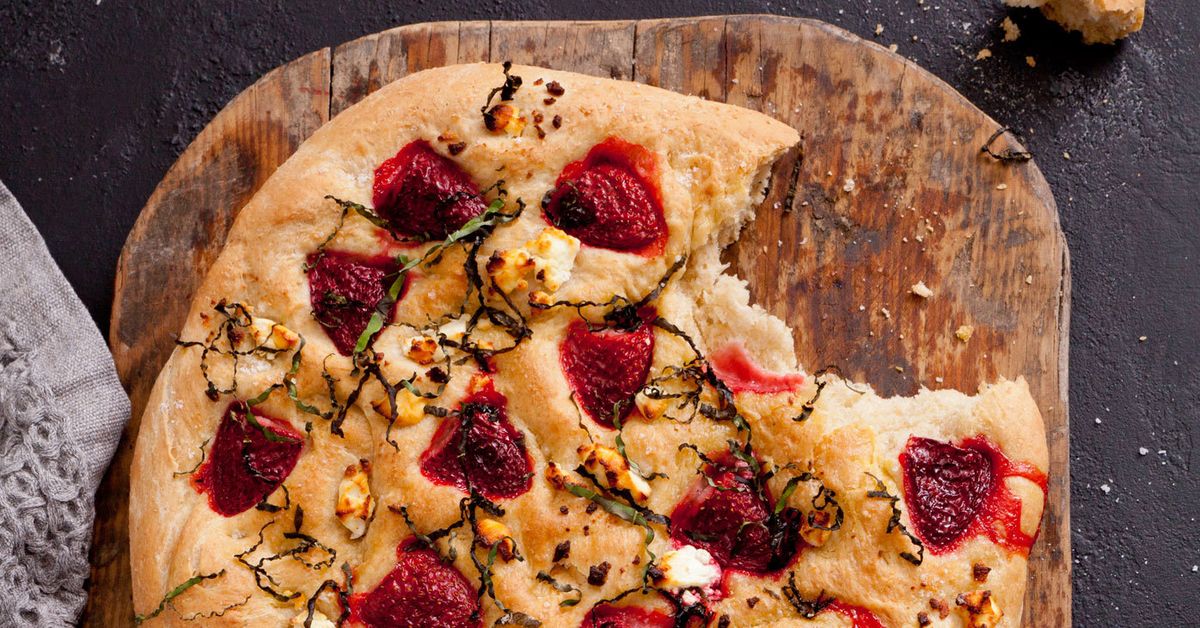 Strawberry and goat's cheese focaccia recipe - 9Kitchen